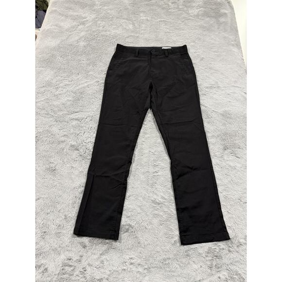Volcom Pants Mens 34 Black V.Co-Tech Stretch Nylon Blend Chino Golf Casual - Picture 1 of 16